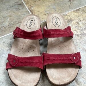 Taos Footwear Women's Red Sandals